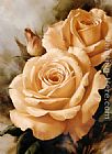 Famous Roses Paintings - igor levashov orange roses